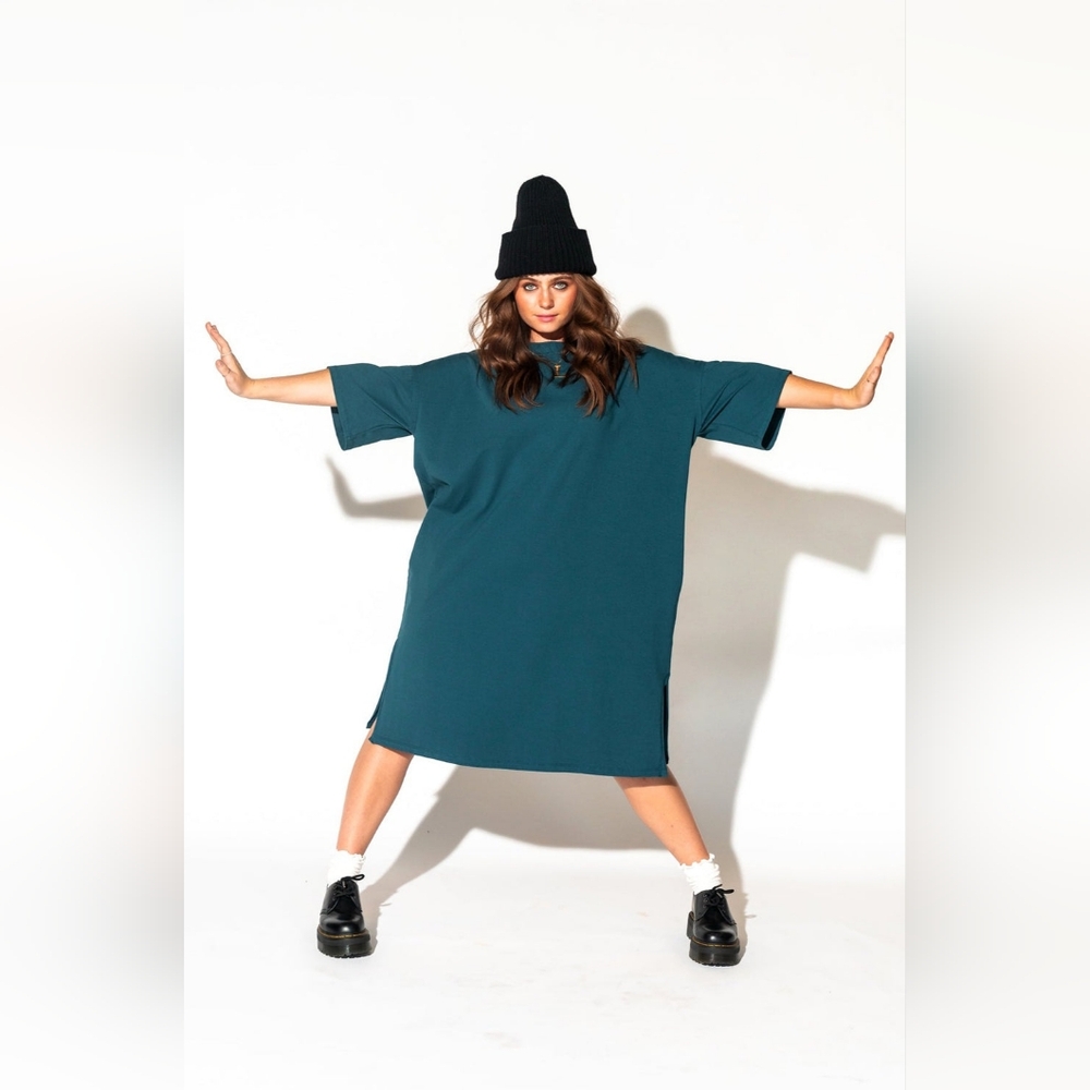 Dressed in LALA - Women's Dress, Teal